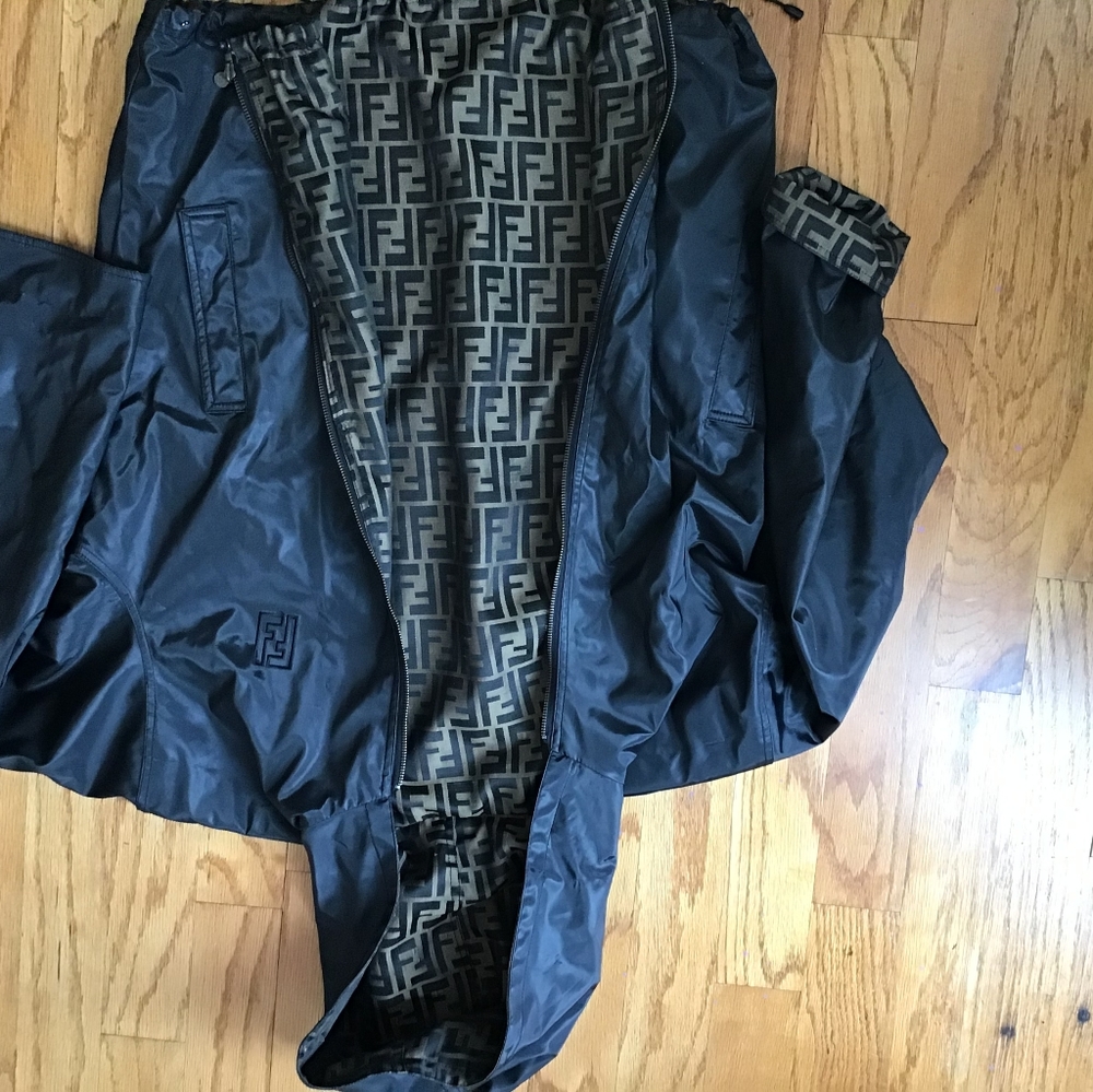 Authentic Fendi reversible jacket with hood